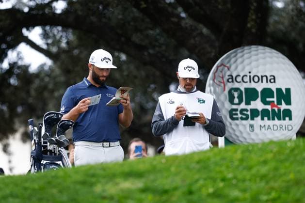 October 14, 2023, MADRID, MADRID, SPAIN: Jon Rahm of Spain in action during Acciona Open de Espana, Round 3, Golf tournament celebrated at Club de Campo on October 14, 2023, in Madrid, Spain. MADRID SPAIN - ZUMAa181 20231014_zaa_a181_006 Copyright: xOscarxJ.xBarrosox