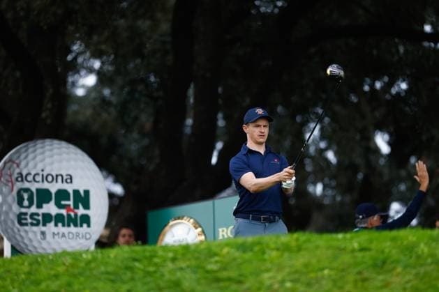 October 14, 2023, MADRID, MADRID, SPAIN: Daan Huizing of The Netherlands in action during Acciona Open de Espana, Round 3, Golf tournament celebrated at Club de Campo on October 14, 2023, in Madrid, Spain. MADRID SPAIN - ZUMAa181 20231014_zaa_a181_008 Copyright: xOscarxJ.xBarrosox