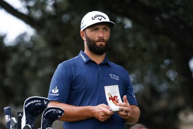 October 14, 2023, MADRID, MADRID, SPAIN: Jon Rahm of Spain in action during Acciona Open de Espana, Round 3, Golf tournament celebrated at Club de Campo on October 14, 2023, in Madrid, Spain. MADRID SPAIN - ZUMAa181 20231014_zaa_a181_010 Copyright: xOscarxJ.xBarrosox