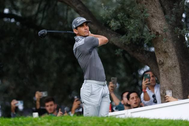 October 14, 2023, MADRID, MADRID, SPAIN: Rafa Cabrera of Spain in action during Acciona Open de Espana, Round 3, Golf tournament celebrated at Club de Campo on October 14, 2023, in Madrid, Spain. MADRID SPAIN - ZUMAa181 20231014_zaa_a181_014 Copyright: xOscarxJ.xBarrosox