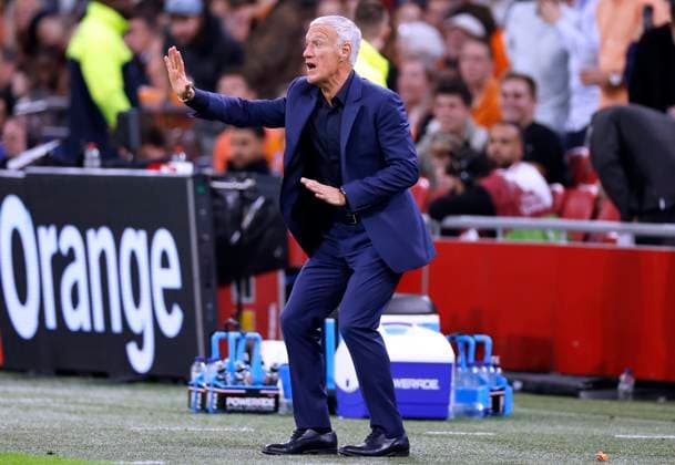 DESCHAMPS Didier Trainer Team Frankreich UEFA Fussball EURO Qualifikation Spiel Holland - Frankreich 1 : 2 am 13.10.2023 in Amsterdam DFL REGULATIONS PROHIBIT ANY USE OF PHOTOGRAPHS as IMAGE SEQUENCES and or QUASI-VIDEO Copyright: xLacixPerenyix