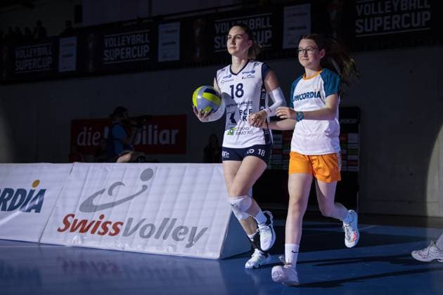 Volleyball Supercup 2023 - Women - Viteos NUC vs FKB Power Cats Duedingen; Guemligen, 14.10.2023 Martina Koch (FKB Power Cats Duedingen, 18) Volleyball Supercup 2023 - Women - Viteos NUC vs FKB Power Cats Duedingen in Guemligen, on Saturday, October 14, 2023 Copyright: xBEAUTIFULxSPORTS OlafxRellischx