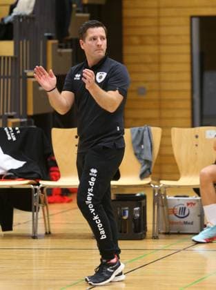 BAU 14.10.2023 Ludwigsburg Volleyball Barock Volleys MTV Ludwigsburg vs. TV Bühl, Trainer Markus Weiß (MTV)