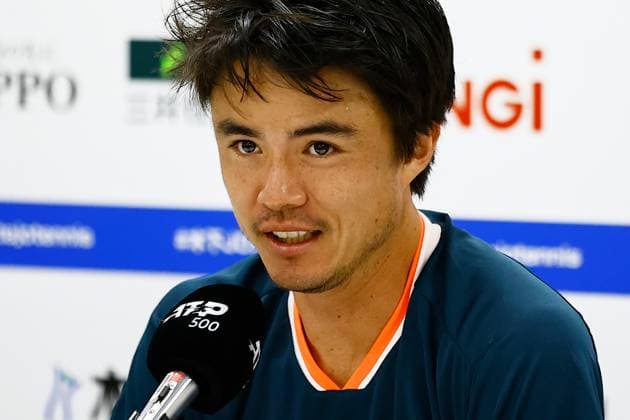 October 15, 2023, Tokyo, Japan: Japanese professional tennis player Taro DANIEL speaks during a news conference for the Kinoshita Group Japan Open Tennis Championships 2023 at the Ariake Coliseum. This is the longest-running ATP, Tennis Herren Tour tournament in Asia, first held in 1972. The tournament runs from October 16 to 22. Tokyo Japan - ZUMAm191 20231015_aap_m191_064 Copyright: xRodrigoxReyesxMarinx