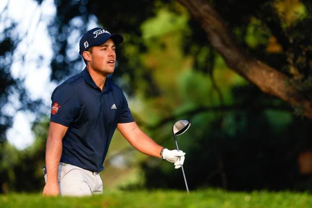 October 15, 2023, MADRID, MADRID, SPAIN: Victor Garcia of Spain in action during Acciona Open de Espana, Round 4, Golf tournament celebrated at Club de Campo on October 15, 2023, in Madrid, Spain. MADRID SPAIN - ZUMAa181 20231015_zaa_a181_077 Copyright: xOscarxJ.xBarrosox