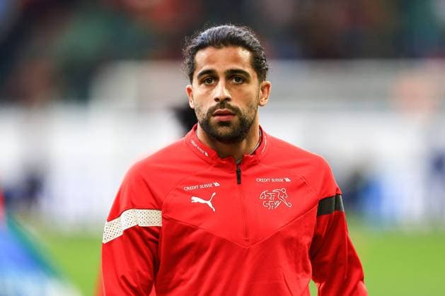 ST GALLEN, SWITZERLAND - OCTOBER 15: Ricardo Rodriguez of Switzerland warming up during the UEFA EURO, EM, Europameisterschaft,Fussball 2024 European qualifier match between Switzerland and Belarus at Kybunpark on October 15, 2023 in St Gallen, Switzerland. St Gallen Kybunpark Sankt Gallen Switzerland Copyright: xJustPictures.ch PascalxKesselmarkx jp-en-EuSpIm-FIM_0074 20231015