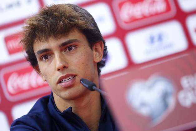 Zenica: press conference, PK, Pressekonferenz of the Portuguese football team Portuguese football national team, Nationalteam member Joao Felix at the press conference of the Portuguese national football team ahead of the match against the national team of Bosnia and Herzegovina, in Zenica, Bosnia and Herzegovina, on Oct 15, 2023. ArminxDurgut PIXSELL