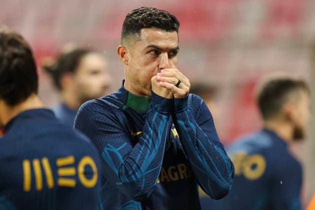 Training of the Portuguese football team Cristiano Ronaldo during training of the Portuguese football team at Bilino Polje before the match against Bosnia and Herzegovina, in Zenica, Bosnia and Herzegovina, on Oct 15, 2023. ArminxDurgut PIXSELL