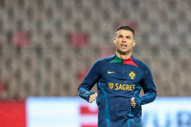 Training of the Portuguese football team Cristiano Ronaldo during training of the Portuguese football team at Bilino Polje before the match against Bosnia and Herzegovina, in Zenica, Bosnia and Herzegovina, on Oct 15, 2023. ArminxDurgut PIXSELL