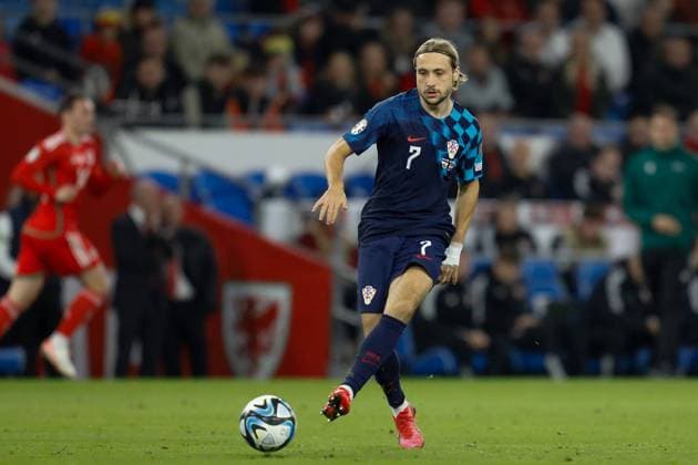 Wales v Croatia UEFA EURO, EM, Europameisterschaft,Fussball 2024 Qualifiers Lovro Majer of Croatia during the UEFA Euro 2024 Qualifiers Group D match at the Cardiff City Stadium, Cardiff Copyright: xGeraintxNicholasx FIL-19117-0020 UK Newspapers OUT