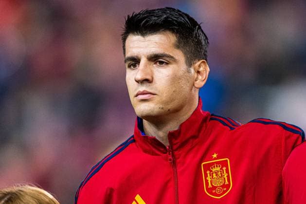 231015 Alvaro Morata of Spain ahead of the UEFA EURO, EM, Europameisterschaft,Fussball Qualifier, EM, Europameisterschaft football match between Norway and Spain on October 15, 2023 in Oslo. Photo: Marius Simensen BILDBYRAN COP 238 VG0543 bbeng em-kvalifisering em-kvalik emkval football fotball fotboll landskamp norge norway soccer spain spanien uefa euro qualifier Copyright: MARIUSxSIMENSEN BB231015BB935