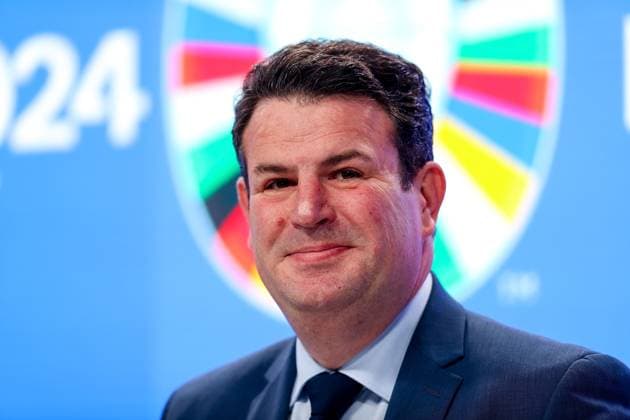 Frankfurt am Main am 16.Oktober 2023 Deutsche Bank Park Medientermin der EURO 2024 GmbH v.l., Hubertus Heil, Bundesminister für Arbeit und Soziales Copyright: JoaquimxFerreira