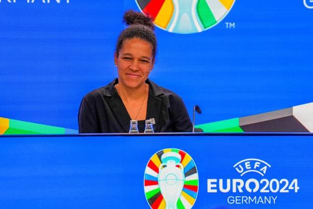 DFB-Vizepräsidentin Celia Sasic - 16.10.2023: EURO 2024 Partnerschaft DFB VDV