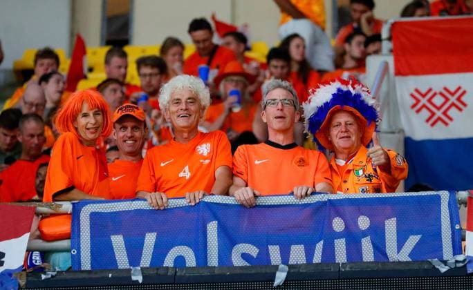 Greece v Netherlands UEFA EURO, EM, Europameisterschaft,Fussball 2024 Qualifiers Dutch supporters before the start of Greece and Netherlands game during the UEFA Euro 2024 Qualifiers Group B match at OPAP Arena, Athens Copyright: xYannisxHalasx FIL-19119-0021 UK Newspapers OUT