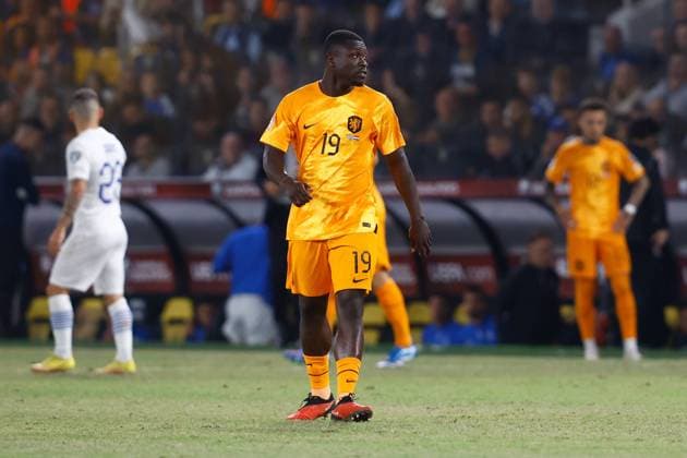 ATHENS, 16-10-2023 Agia Sophia Stadium, Football Euro2024 Qualifier between Greece and Netherlands. Netherlands player Brian Brobbey Greece - Netherlands  x22771210x Copyright: