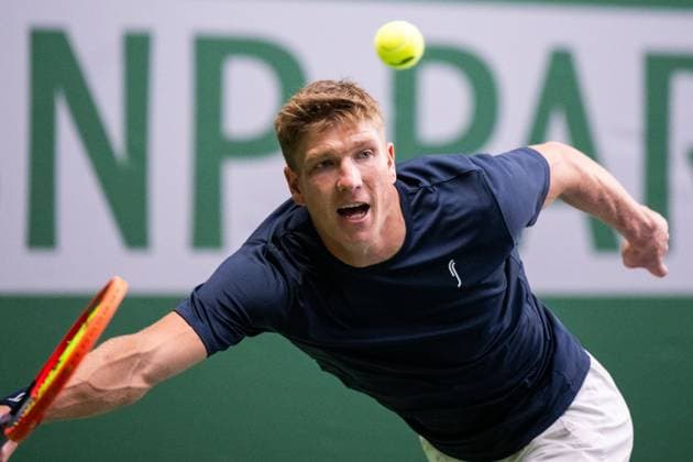 231017 AndrÃ Göransson of Sweden during day 4 of the Nordic Open tennis tournament on October 17, 2023 in Stockholm. Photo: Emma Wallskog BILDBYRAN COP 320 EW0269 tennis nordic open dag 4 bbeng Copyright: EMMAxWALLSKOG BB231017EW038
