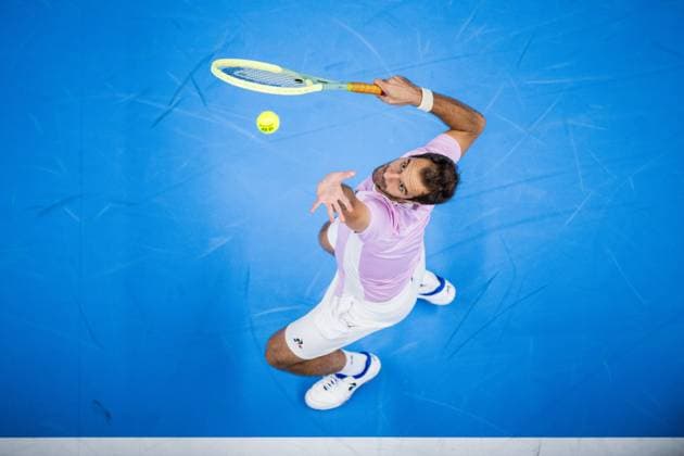French Richard Gasquet pictured in action during a first round match at the European Open Tennis ATP, Tennis Herren tournament, in Antwerp, Tuesday 17 October 2023. JASPERxJACOBS  x77922137x
