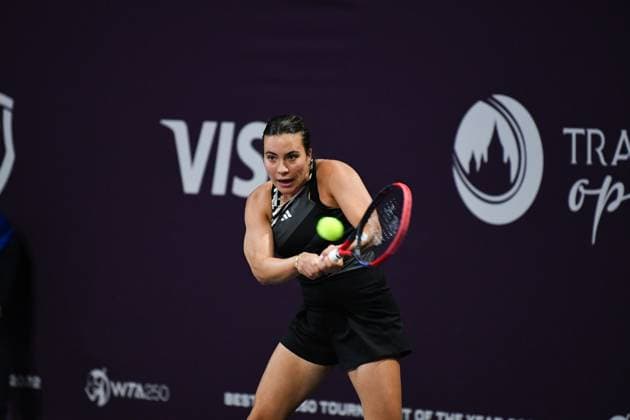 Transylvania Open Round of 32: WTA, Tennis Damen Tennis Damen 250 Tournament in Cluj-Napoca, BT Arena, 17 October 2023 Trasylvania Open: WTA, Tennis Damen 250 Tournament in Cluj-Napoca, BT Arena Cluj-Napoca BT Arena Romania Copyright: xAncaxTepeix
