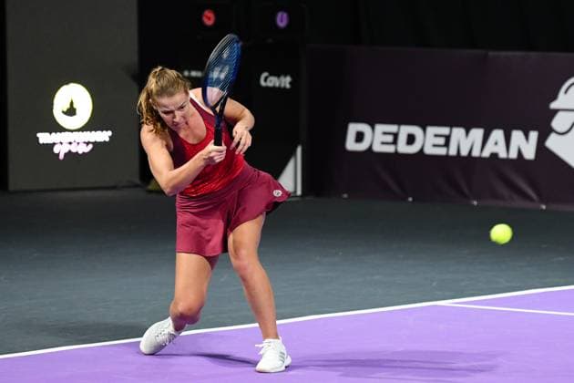 Transylvania Open Round of 32: WTA, Tennis Damen Tennis Damen 250 Tournament in Cluj-Napoca, BT Arena, 17 October 2023 Trasylvania Open: WTA, Tennis Damen 250 Tournament in Cluj-Napoca, BT Arena Cluj-Napoca BT Arena Romania Copyright: xAncaxTepeix
