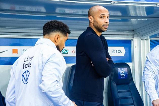 Thierry Henry (Equipe de France U21, U 21 FOOTBALL : France U21 vs Chypre U21 - Qualification Championnat d Europe U21 - 17 10 2023 BaptisteAutissier Panoramic 