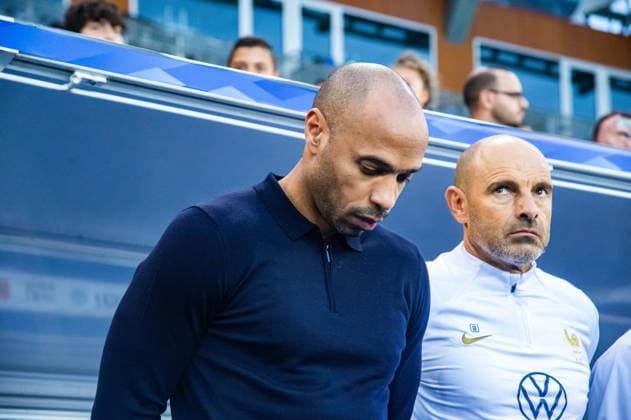 Thierry Henry (Equipe de France U21, U 21 FOOTBALL : France U21 vs Chypre U21 - Qualification Championnat d Europe U21 - 17 10 2023 BaptisteAutissier Panoramic 
