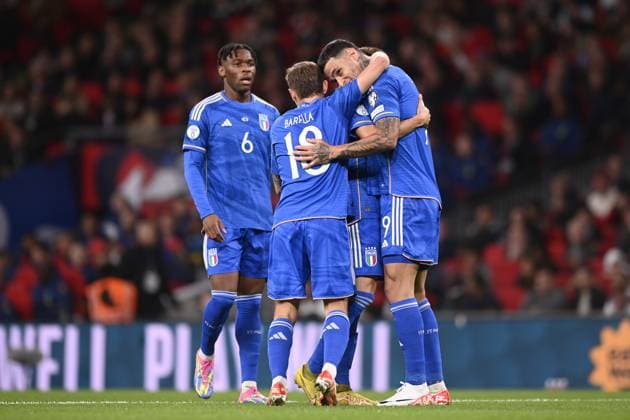 Foto Fabio Ferrari LaPresse 17 Ottobre 2023 - Londra, Inghilterra - calcio - Inghilterra vs Italia - Qualificazioni Euro 2024 - Group C - Stadio Wembley. Nella foto: October 17, 2023 London, United Kingdom - sport, calcio -England vs Italy -European Qualifiers 2024 - Group C - Wembley Stadium. In the pic:  Copyright: xFabioxFerrari LaPressex
