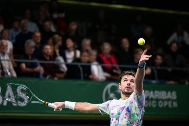 231017 Stan Wawrinka of Switzerland during day 4 of the Nordic Open tennis tournament on October 17, 2023 in Stockholm. Photo: Emma Wallskog BILDBYRAN COP 320 EW0269 tennis nordic open dag 4 bbeng Copyright: EMMAxWALLSKOG BB231017EW108