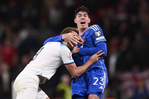 Foto Fabio Ferrari LaPresse 17 Ottobre 2023 - Londra, Inghilterra - calcio - Inghilterra vs Italia - Qualificazioni Euro 2024 - Group C - Stadio Wembley. Nella foto: October 17, 2023 London, United Kingdom - sport, calcio -England vs Italy -European Qualifiers 2024 - Group C - Wembley Stadium. In the pic:  Copyright: xFabioxFerrari LaPressex