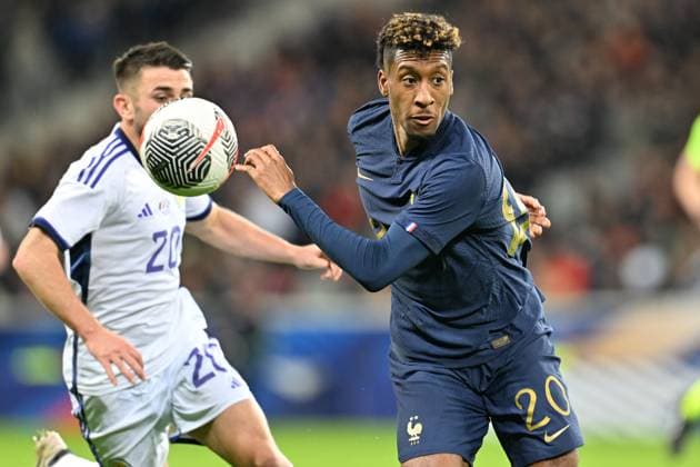 20231017 France vs Scotland Kingsley Coman (20) of France pictured during a soccer game between the national teams of France and Scotland in friendly game, on October 17 , 2023 in Lille, France. (Photo by David Catry Sportpix Isosport) Lille Decathlon Arena Stade Pierre Mauroy - Villeneuve d Ascq France  Copyright: xSportpix.bex xDavidxCatryxDavidxCatryx