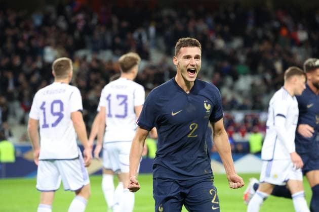 Benjamin PAVARD (France) lors du match amical France vs Ecosse, Decathlon Arena stade Pierre Mauroy, le 17 octobre 2023 FOOTBALL : FRANCE vs ECOSSE - AMICAL - 17 10 2023 LaurentSanson Panoramic 