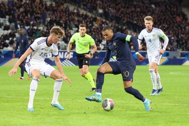 Kylian MBAPPE (France) lors du match amical France vs Ecosse, Decathlon Arena stade Pierre Mauroy, le 17 octobre 2023 FOOTBALL : FRANCE vs ECOSSE - AMICAL - 17 10 2023 LaurentSanson Panoramic 