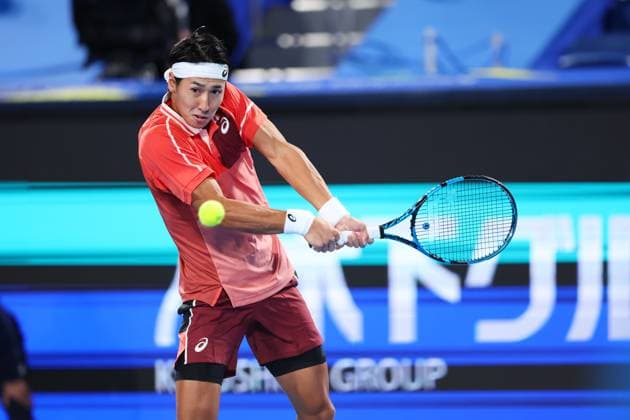 Yosuke Watanuki (JPN), OCTOBER 17, 2023 - Tennis : Kinoshita Group Japan Open Tennis Championships 2023 Men s Singles 1st Round at Ariake Coliseum, Tokyo, Japan. Noxthirdxpartyxsales  (232771731)