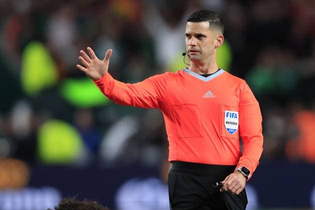 RECORD DATE NOT STATED Seleccion Mexico 2023 Mexico 2-2 Germany Referee Rubiel Vazquez during the game Mexican national team, Nationalteam (Mexico) vs Germany, the friendly preparation, at Lincoln Financial Field Stadium, on October 17, 2023. <br><br> Arbitro Rubiel Vazquez durante el partido Seleccion Mexicana (Mexico) vs Alemania, amistoso de preparacion en el Lincoln Financial Field Stadium, el 17 de Octubre de 2023. PHILADELPHIA PENSILVANIA UNITED STATES  Copyright: xUlisesxNaranjox 20231017220533_SMN_23_AM_MEX_GER_VAZQUEZ292