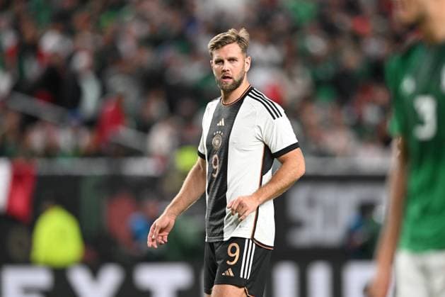 18.10.2023, Fussball Nationalteams Freundschaftsspiele 2023, Länderspiel, Mexico - Deutschland, im Lincoln Financial Field (Philadelphia, PA), Niclas Füllkrug (Deutschland) nachdenklich