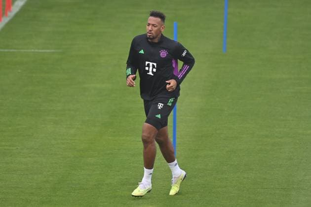 Jerome BOATENG , Aktion. Training FC Bayern Muenchen auf dem Trainingsgelaende an der Saebener Strasse am 18.10.2023. Fussball 1. Bundesliga,Saison 2023 2024