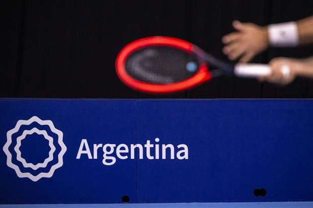 Portugese Nuno Borges pictured in action during a first round match at the European Open Tennis ATP, Tennis Herren tournament, in Antwerp, Wednesday 18 October 2023. LAURIExDIEFFEMBACQ  x77974931x