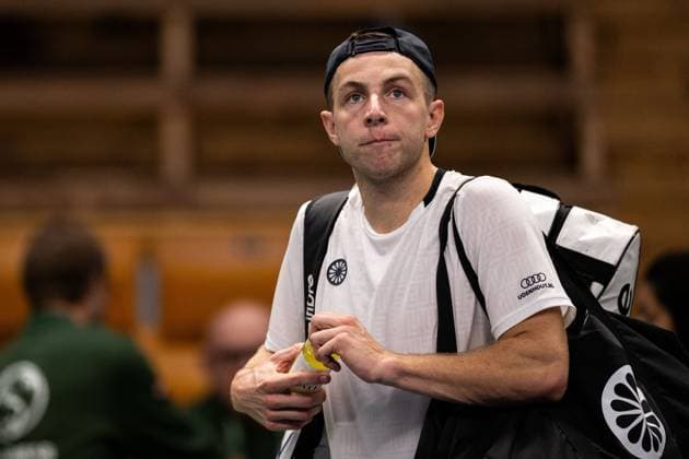 231018 Tallon Griekspoor of the Netherlands during day 5 of the Nordic Open tennis tournament on October 18, 2023 in Stockholm. Photo: Emma Wallskog BILDBYRAN COP 320 EW0271 tennis nordic open dag 5 bbeng Copyright: EMMAxWALLSKOG BB231018EW028
