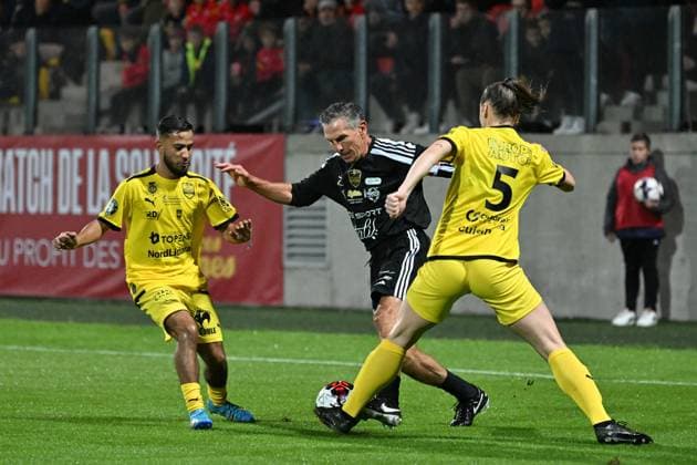 Claude Puel (variÃ tÃ s) FOOTBALL : VariÂŽtÂŽs Club de France va Team Calais - Match de gala - 18 10 2023 FredericChambert Panoramic 