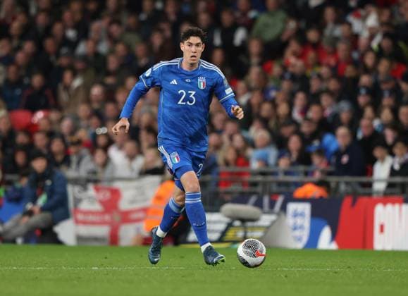 Alessandro Bastoni (I) at the England v Italy UEFA EURO, EM, Europameisterschaft,Fussball 2024 Qualifier match at Wembley Stadium, London, UK on 17th October, 2023. 