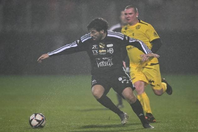 Redouane Bougheraba (variÃ tÃ s) FOOTBALL : VariÂŽtÂŽs Club de France va Team Calais - Match de gala - 18 10 2023 FredericChambert Panoramic 