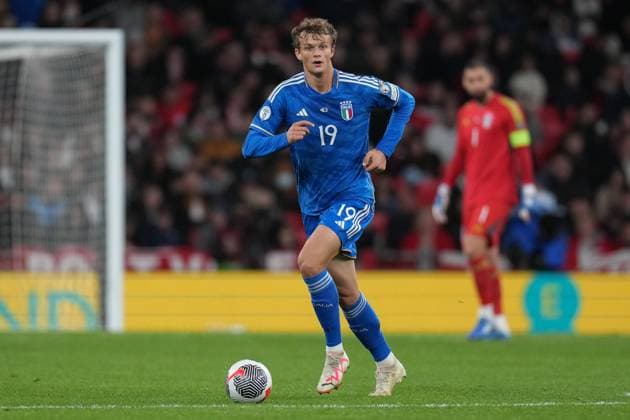 Giorgio Scalvini (Atalanta) of Italy during the international match, Länderspiel, Nationalmannschaft between England and Italy at Wembley Stadium, London, England on 17 October 2023. Copyright: xDavidxHornx PMI-5839-0084