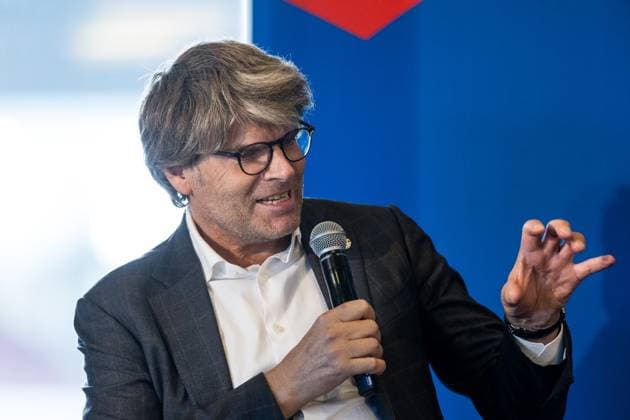 Pressekonferenz zur Bekanntgabe der Partnerschaft zwischen VDV und EURO 2024 GmbH; 19.10.2023 Oliver Wolff, Hauptgeschaeftsfuehrer Verband Deutscher Verkehrsunternehmen (VDV) Pressekonferenz zur Bekanntgabe der Partnerschaft zwischen VDV und EURO 2024 GmbH, Koeln, RheinEnergieStadion am 19.10.2023 Copyright: xBEAUTIFULxSPORTS Wunderlx