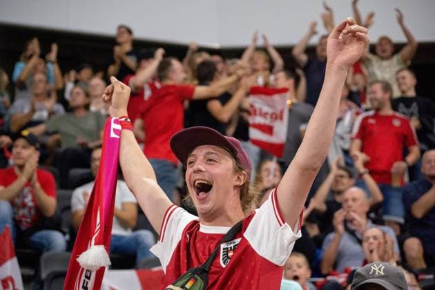 Linz, Österreich. 7. September 2023. Österreichische Nationalmannschaft spielt in einem UEFA Freundschaftsspiel gegen die Republik Moldau, Österreich feiert den 1:1 Ausgleich gegen die Republik Moldau Oberösterreich