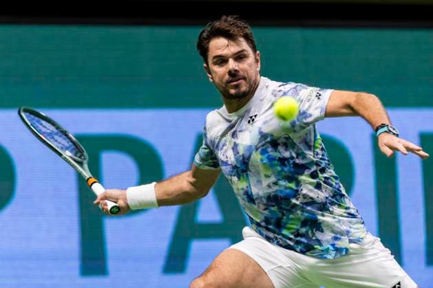 231019 Stan Wawrinka of Switzerland during day 6 of the Nordic Open tennis tournament on October 19, 2023 in Stockholm. Photo: Michael Campanella BILDBYRAN COP 313 MC0068 tennis nordic open day 6 bbeng Copyright: MICHAELxCAMPANELLA BB231019MC002
