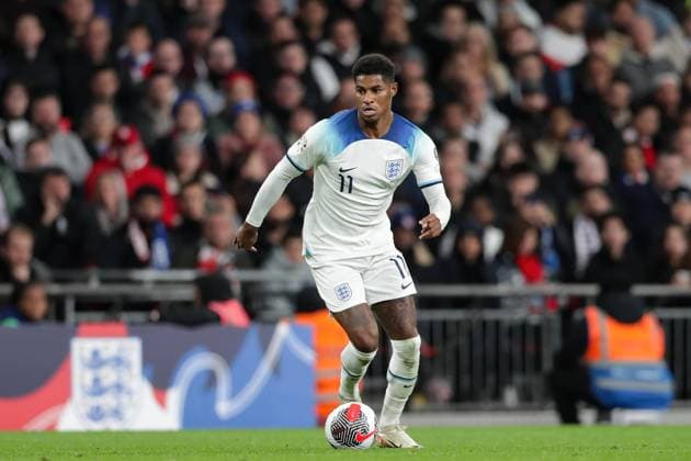 England- Italy European Championship, EM, Europameisterschaft 2024- Qualifying round) in London, UK - 17 Oct 2023 Marcus Rashford of England seen in action during the European Championship 2024-Qualifying round Match between England and Italy at Wembley Stadium. Final score; England 3:1 Italy. London United Kingdom Copyright: xGrzegorzxWajdax xSOPAxImagesx ANGWLO_171023_37