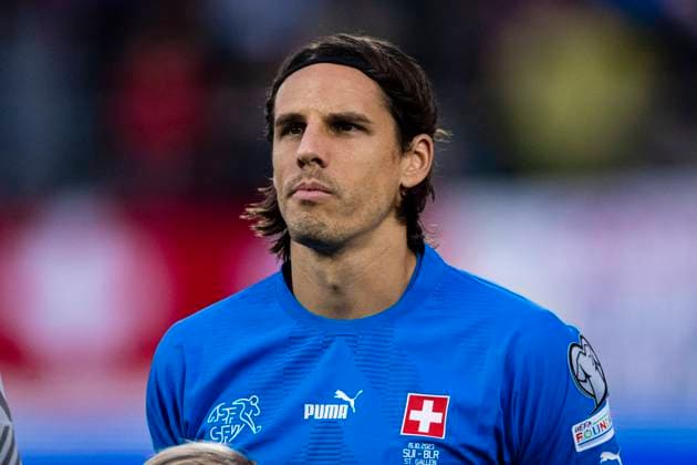 St Gallen, Switzerland - October 15: Goalkeeper Yann Sommer of Switzerland during the UEFA EURO, EM, Europameisterschaft,Fussball 2024 European qualifier match between Switzerland and Belarus at Kybunpark on October 15, 2023 in St Gallen, Switzerland. St Gallen Kybunpark Sankt Gallen Switzerland Copyright: xJustPictures.ch DanielaxPorcellix jp-en-EuSpIm-MM3_Swiss_Belarus_15Oct2023_SG0353