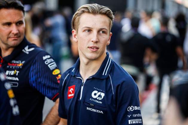 LAWSON Liam (nzl), Scuderia AlphaTauri AT04, portrait during the 2023 Formula 1 Lenovo United States Grand Prix, 18th round of the 2023 Formula One World Championship, WM, Weltmeisterschaft from October 20 to 22, 2023 on the Circuit of The Americas, in Austin, USA - F1 - US GRAND PRIX 2023 DPPI Panoramic  __R3_0612