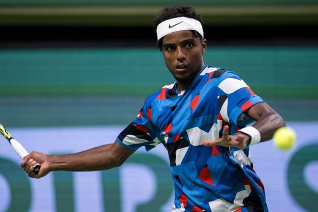 Tennis, ATP-Turnier in Stockholm 231020 Elias Ymer of Sweden during day 7 of the Nordic Open tennis tournament on October 20, 2023 in Stockholm. Photo: Emma Wallskog BILDBYRAN COP 320 EW0273 tennis tennis nordic open day 7 bbeng Copyright: EMMAxWALLSKOG BB231020EW009