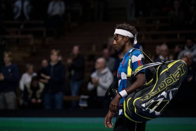 Tennis, ATP-Turnier in Stockholm 231020 Elias Ymer of Sweden looks dejected during day 7 of the Nordic Open tennis tournament on October 20, 2023 in Stockholm. Photo: Emma Wallskog BILDBYRAN COP 320 EW0273 tennis tennis nordic open day 7 bbeng depp Copyright: EMMAxWALLSKOG BB231020EW012