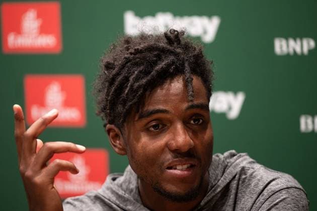 Tennis, ATP-Turnier in Stockholm 231020 Elias Ymer of Sweden during a press conference, PK, Pressekonferenz after playing on day 7 of the Nordic Open tennis tournament on October 20, 2023 in Stockholm. Photo: Emma Wallskog BILDBYRAN COP 320 EW0273 tennis nordic open day 7 bbeng Copyright: EMMAxWALLSKOG BB231020EW023